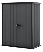Keter Cortina Alto Outdoor Storage Shed, 62.05 cu. Ft., Graphite - Cortina Alto