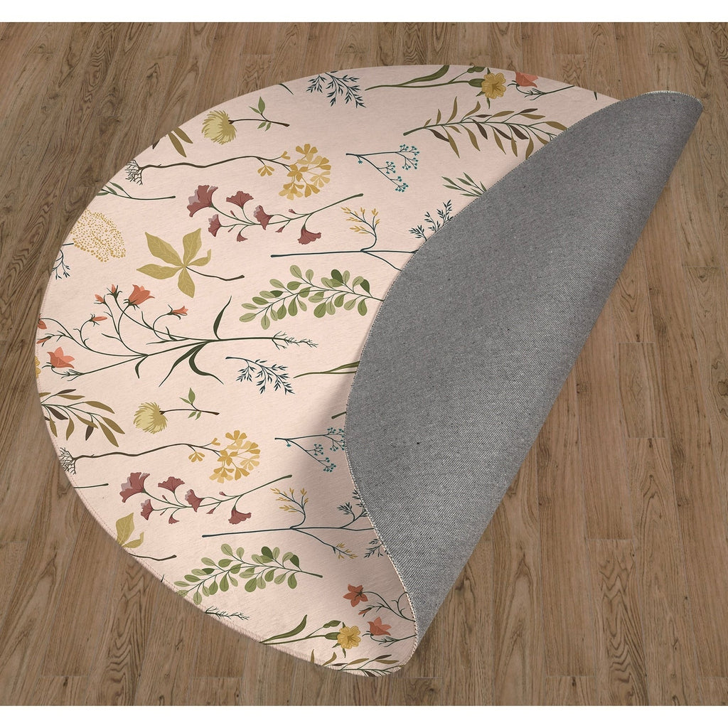 Fall Botanical Floral Anti Fatigue Non Slip Kitchen Mat