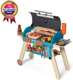 Melissa & Doug Wooden Grill, Smoker And Pizza Oven Play Set - 30608