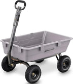 Gorilla Carts Utility Dump Wagon 6 Cubic Feet 1200 lb Capacity Black - GOR6PS