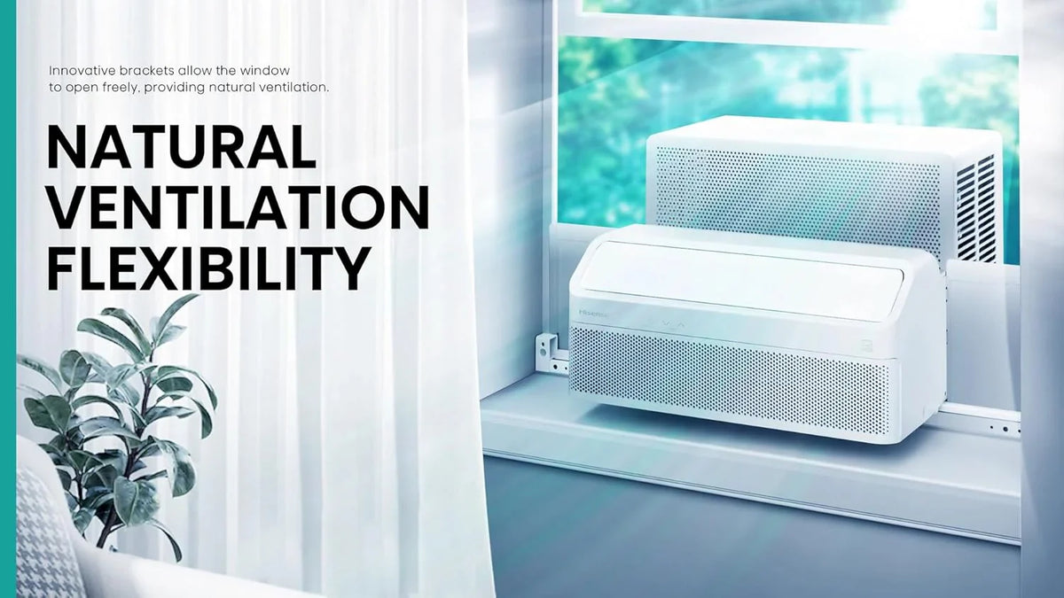Hisense 8,000 BTU Smart Inverter Window Air Conditioner With Easy Install Bracket - HLAW0825TW