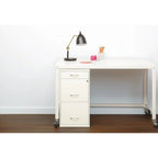 Space Solutions 3 Drawer Letter Width Vertical File Cabinet With Pencil Drawer, White