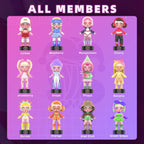 HAOHAINA Fashion Trendsetter Series Blind Box Action Figures, 12-Pack