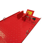 Hydraulic Motorcycle Lift Table 1,000 lb, 86.5 x 26.75 in Platform, 195mm-835mm Height, 26 in Ramp