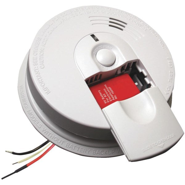Kidde Firex Hardwired 120V Ionization Smoke Alarm With 9V Battery Backup - i4618