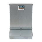 Galvanized Steel Hog Feeder 3.7 Bushel, 2-Door, 20-Gauge, Silver