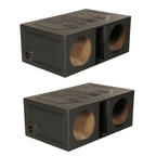 QPower Dual 12 Inch Vented Car Subwoofer Enclosure - QBOMB12VL