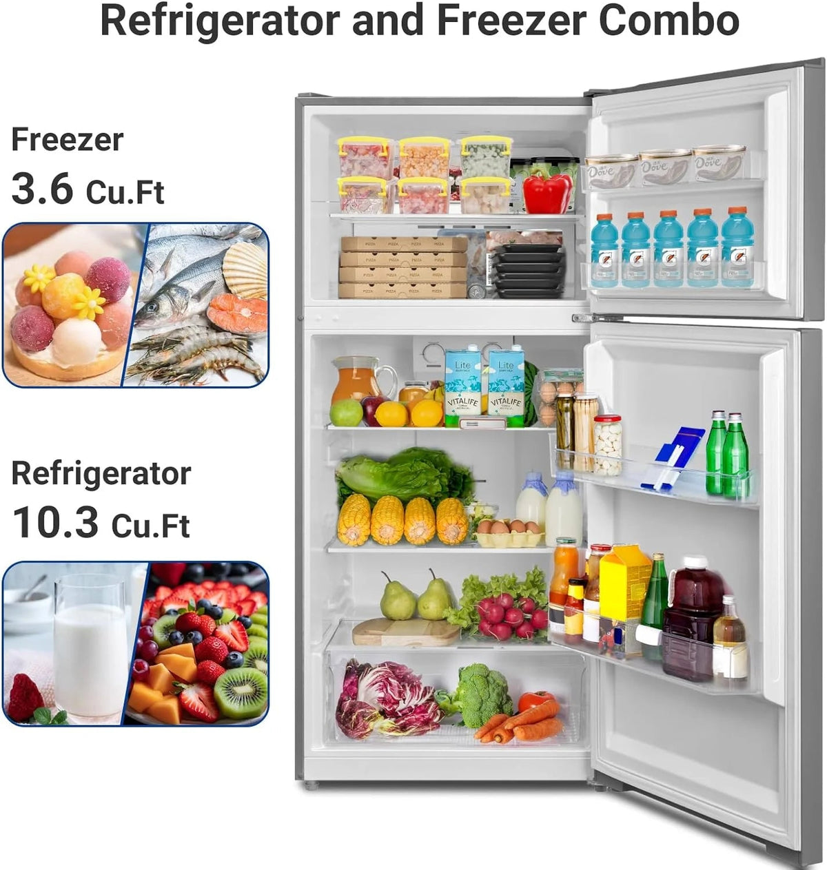 Frigidaire Retro Bar Fridge, 3.2 Cu. Ft., Pink, 65-Watt - EFR376-C-PINK