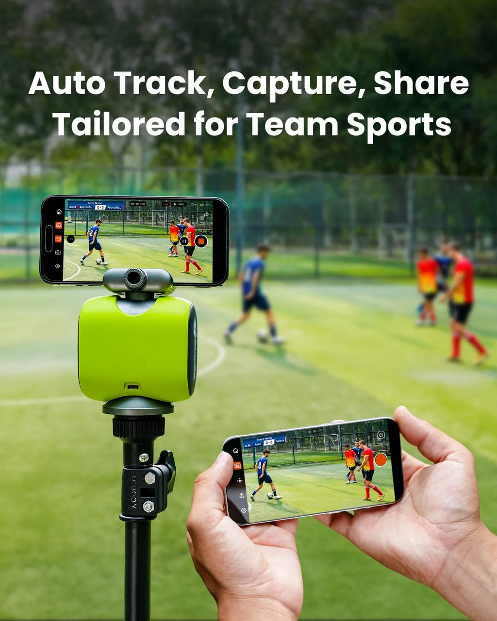 XbotGo AI 4K Sports Camera, Lava Graphite - Chameleon