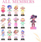 HAOHAINA Fashion Trendsetter Series Blind Box Action Figures, 12-Pack