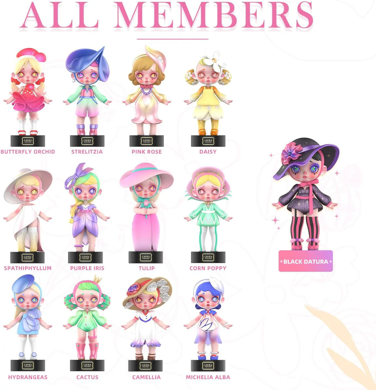 HAOHAINA Fashion Trendsetter Series Blind Box Action Figures, 12-Pack