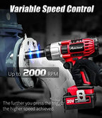 AVID POWER Cordless 1/2 Impact Wrench With 3A Li-Ion Battery