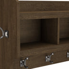 40 Inch Wall Mounted Coat Rack With Shelf and Cubbies