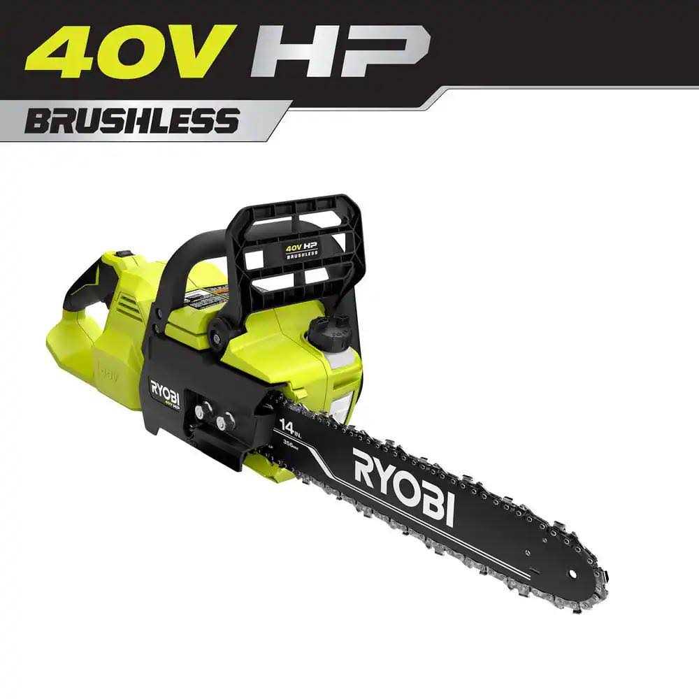 RYOBI 40-Volt HP Brushless 14 in Cordless Chainsaw - Ry405010