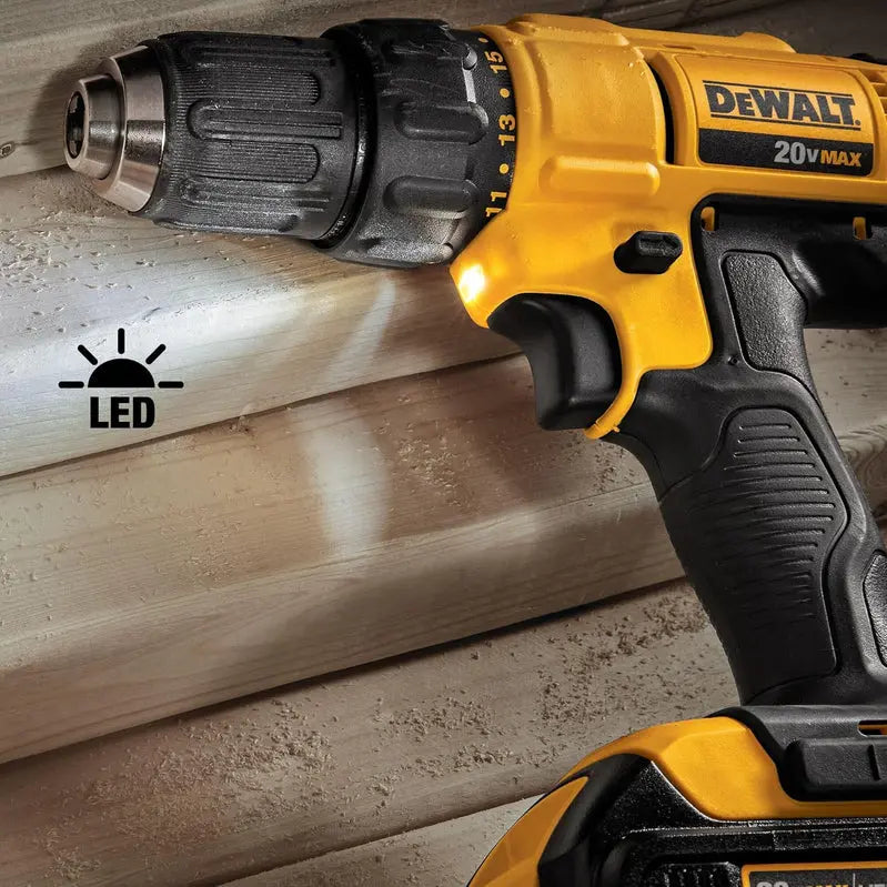 20V MAX Cordless Drill And Impact Driver Combo Kit With 2 Batteries And Fast-Charging Station - DCD771