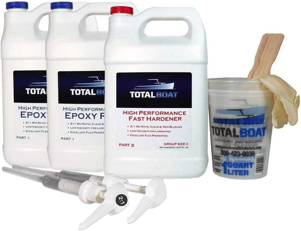 TotalBoat High Performance 2:1 Epoxy Kit, 2 Gallon, Fast Hardener