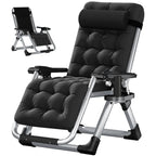 NAIZEA Zero Gravity Lawn Recliner Chairs, 2 Pack, Black