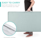 Best Choice Products Queen-Size 4in Tri-Fold Foam Mattress With Carry Case - Grey