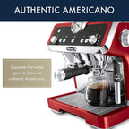 De'Longhi La Specialista Espresso Machine, Sensor Grinder, Dual Heating, Stainless Steel, Red - EC9335R