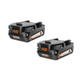 RIDGID 18V 2.0 Ah Compact Lithium-Ion Battery 2-Pack - AC8400802P