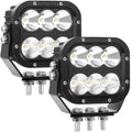 SAN YOUNG LED Off-Road Driving Lights, 5 Inch, 120W, 10000lm, 12V/24V, Pair - IP68