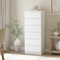 Merryluk 6-Drawer White Dresser - Iron