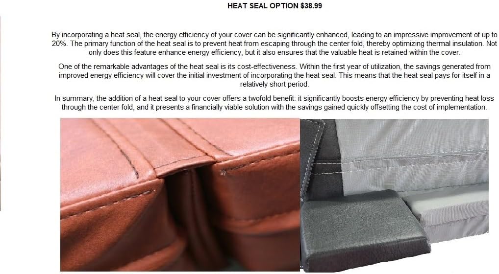 MySpaCover Custom Hot Tub Spa Cover Replacement, Brown Vinyl, Up To 96 inch