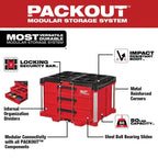 Milwaukee PACKOUT 3-Drawer Rolling Tool Box, 50 lbs Capacity - 48-22-8443