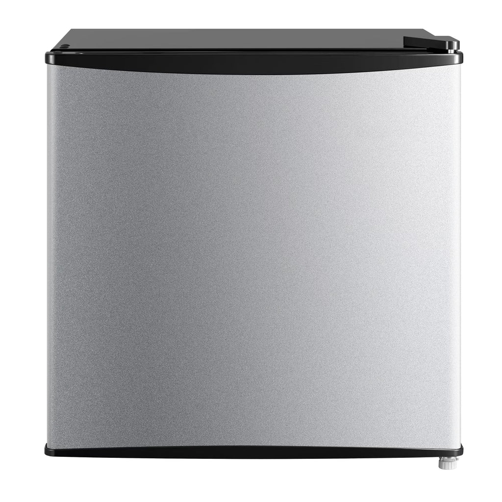 Mainstays 1.7 Cu. Ft. Single Door Mini Refrigerator, Stainless Steel Look