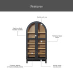 Better Homes & Gardens Juliet Arch Accent Cabinet, Black Finish - BHF336158813005, BHF336158813031, BHF336158813035
