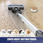 MOOSOO 4-in-1 Cordless Stick Vacuum Cleaner, 1.3L, 120W - XL-618A