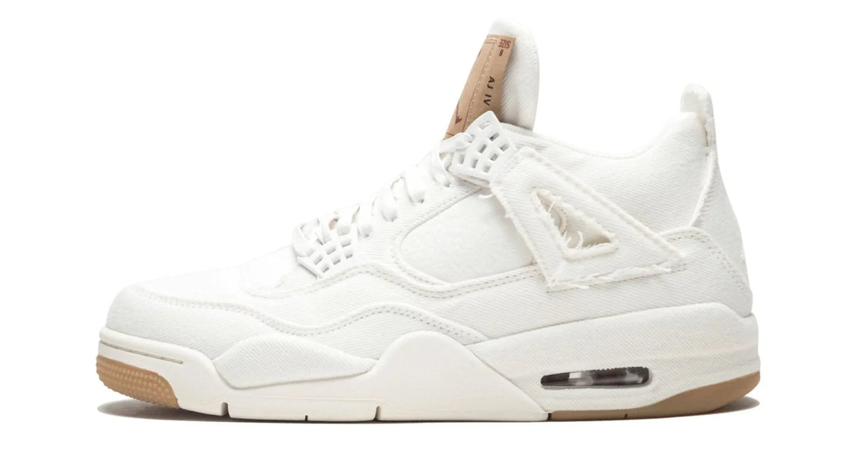Air Jordan 4 Retro Levis NRG White Denim Sneakers