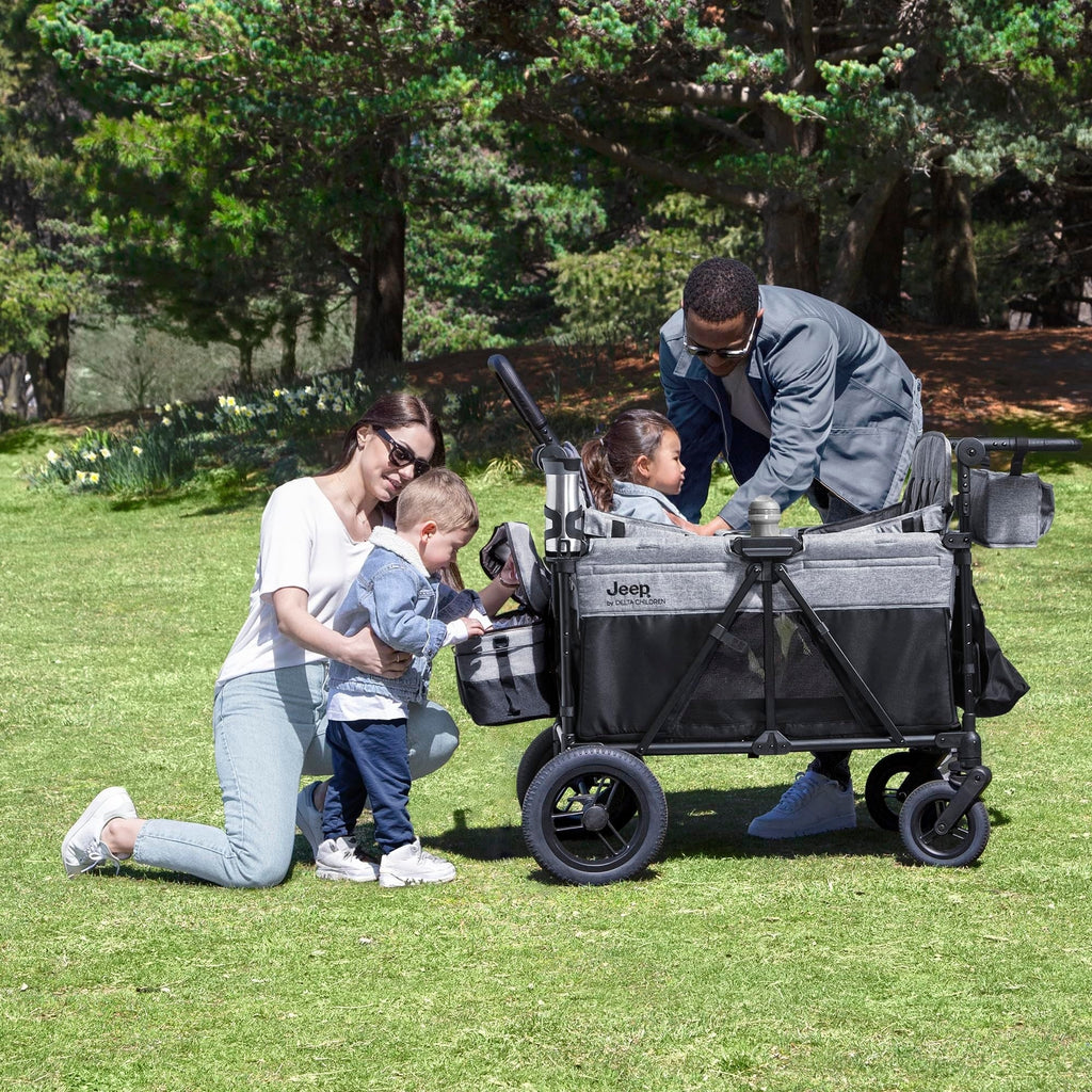 Delta Children Jeep Wrangler Deluxe 4 Seater Stroller Wagon