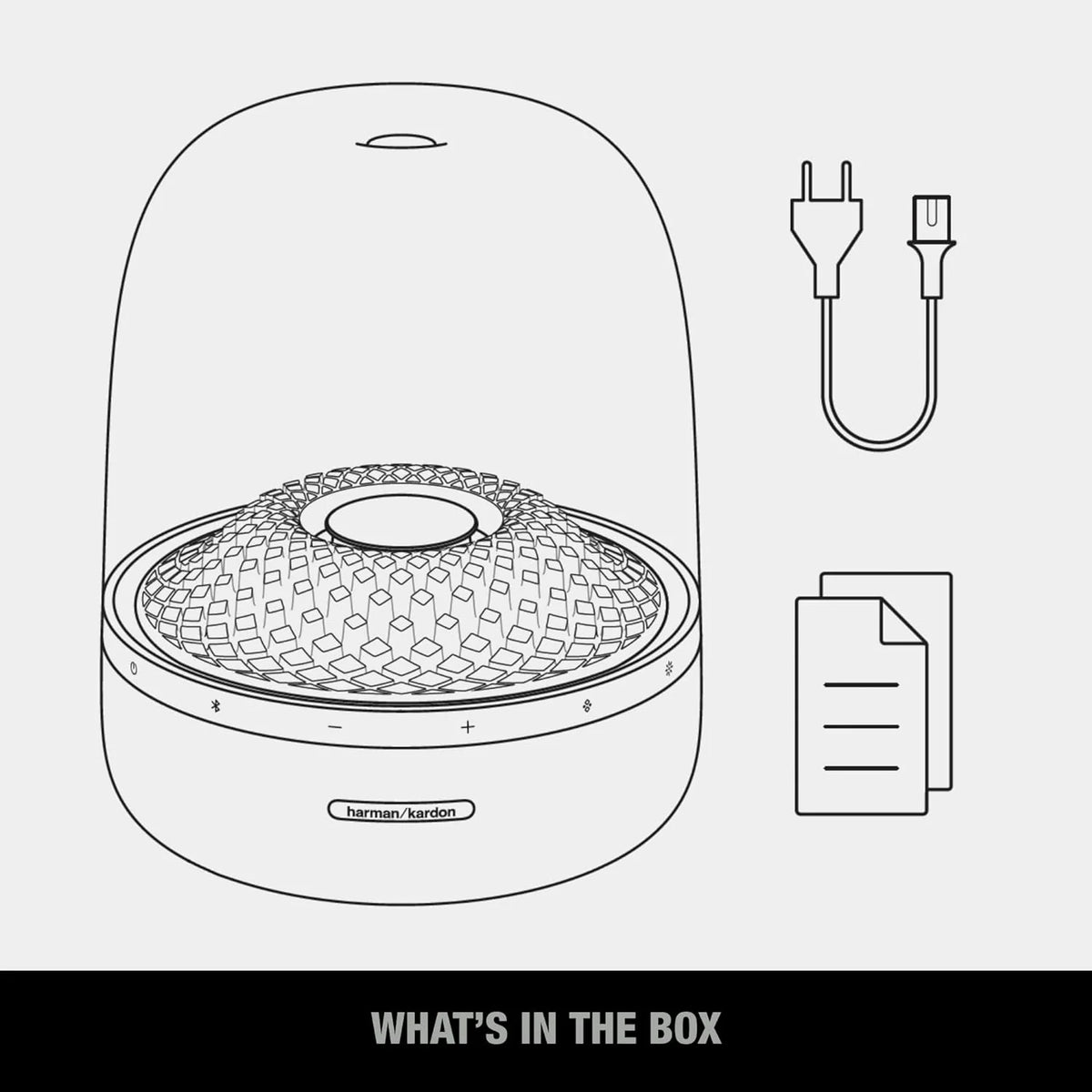 Harman Kardon Bluetooth Home Speaker, 100 Watts - Aura Studio 4