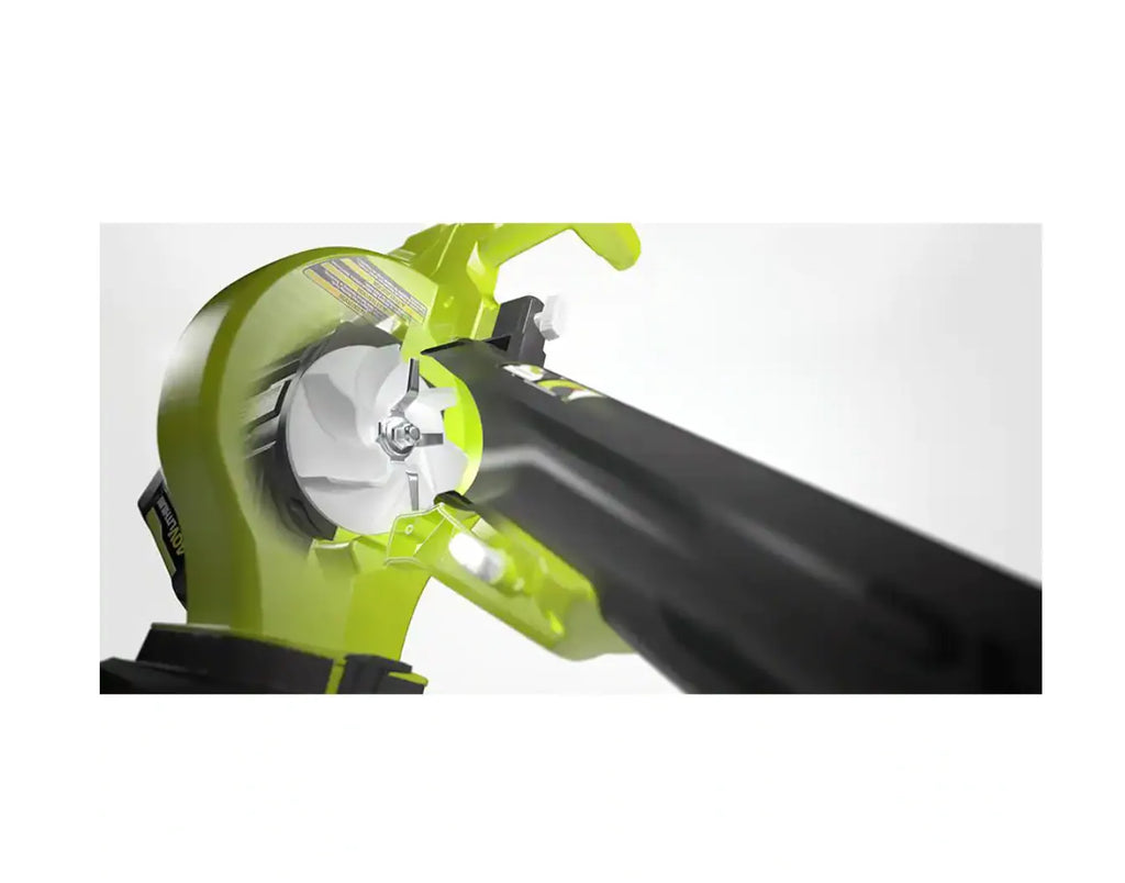 RYOBI Cordless Leaf Vacuum/Mulcher 40V with (2) 5.0 Ah Batteries and (1) Charger - RY40451-2B