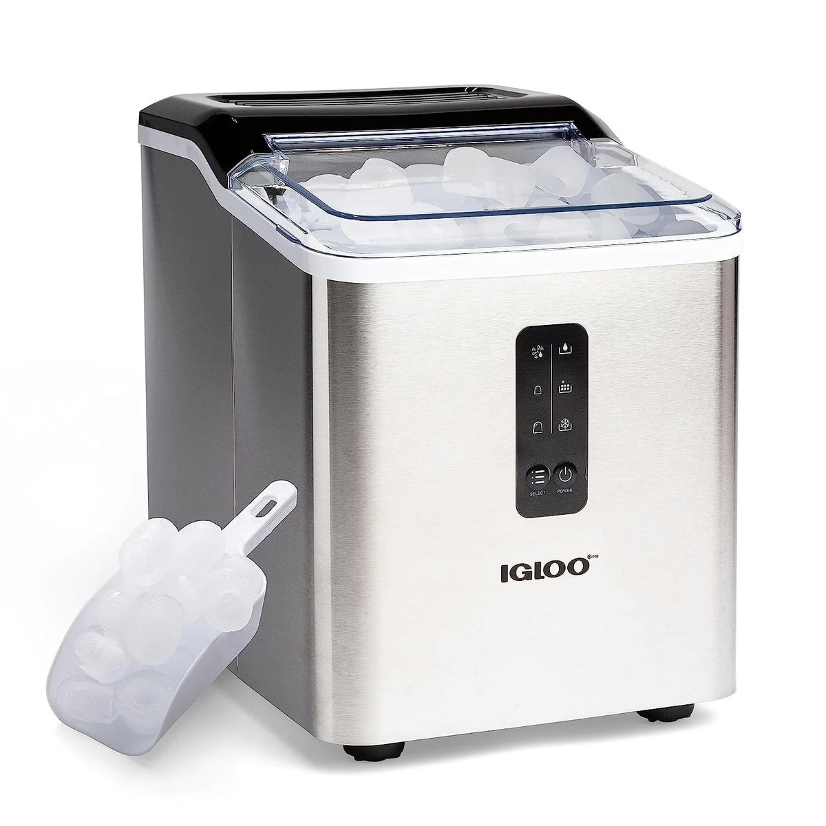 Igloo Self-Cleaning Countertop Ice Maker, 1.5 qt, 26 lbs/24 Hours, Aqua