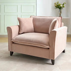 Oversized Chenille Fabric Armchair, 33.9 in, 330 LBS