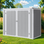 Enyopro Horizontal Resin Outdoor Storage Shed, 306Gal, 55.9in L x 29.52in W x 43.3in H