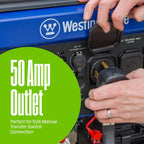 Westinghouse Tri-Fuel Portable Generator, 13500 Peak Watt, Remote Electric Start