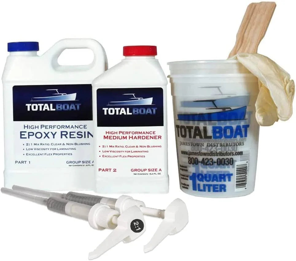 TotalBoat High Performance 2:1 Epoxy Kit, 2 Gallon, Fast Hardener