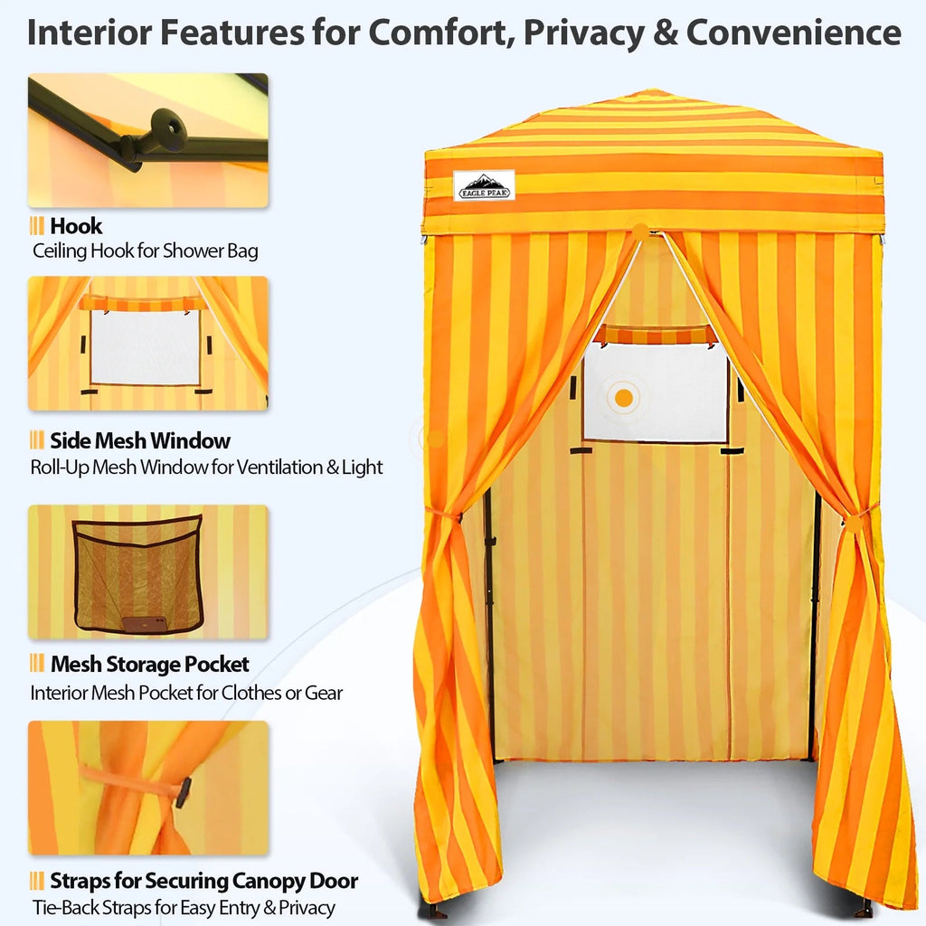 EAGLE PEAK Ultra Compact 4 ft x 4 ft Pop-Up Changing Room Canopy - Flex