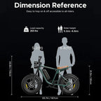 AKEZ Retro Electric Bike 1000W, 28 mph, 94 Miles, 20 inch x 4.0 inch Fat Tires