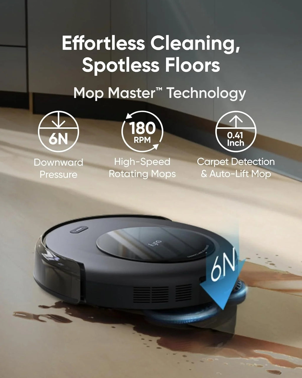 eufy Robot Vacuum Omni C20 Robot Vacuum And Mop Combo With Official RoboVac Hard Floor Cleaning Solution - C20