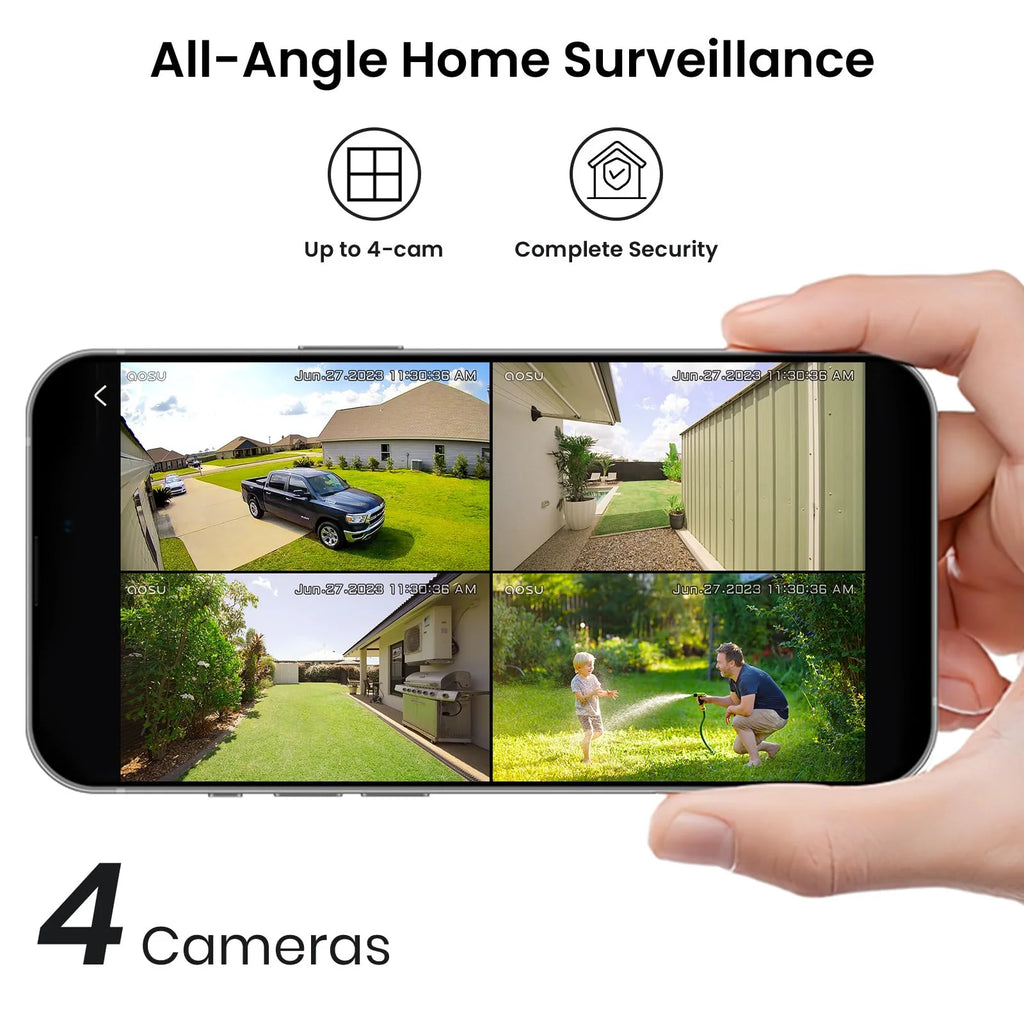 AOSU Wireless Outdoor Home Security Camera System
