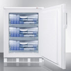 Undercounter Medical All-Freezer -25 C Capable, White, Front Lock