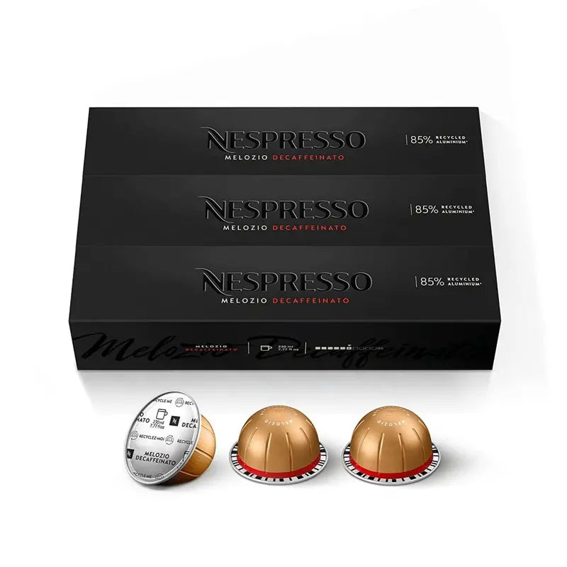 Nespresso Vertuo Melozio Decaffeinato Medium Roast Coffee Capsules, 30 Count