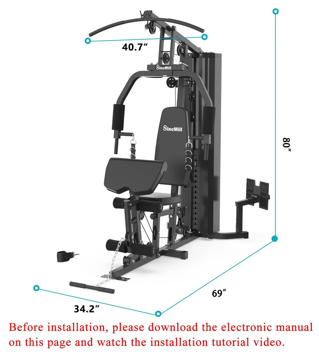 Multifunctional Full Body Home Gym Equipment, 148LB - SCM-1148L