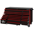 Extreme Tools 72-in x 30-in 19-Drawer Roller Cabinet With 250 lb Drawer Slides - RX723019RC-250