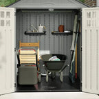 Suncast Resin Storage Shed 6 Ft. x 5 Ft. Gray