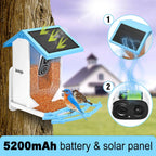 sainlogic Smart Bird Feeder With 1080P Camera, 2.5L Capacity, Light Blue - Smart Bird Feeder With Camera-1